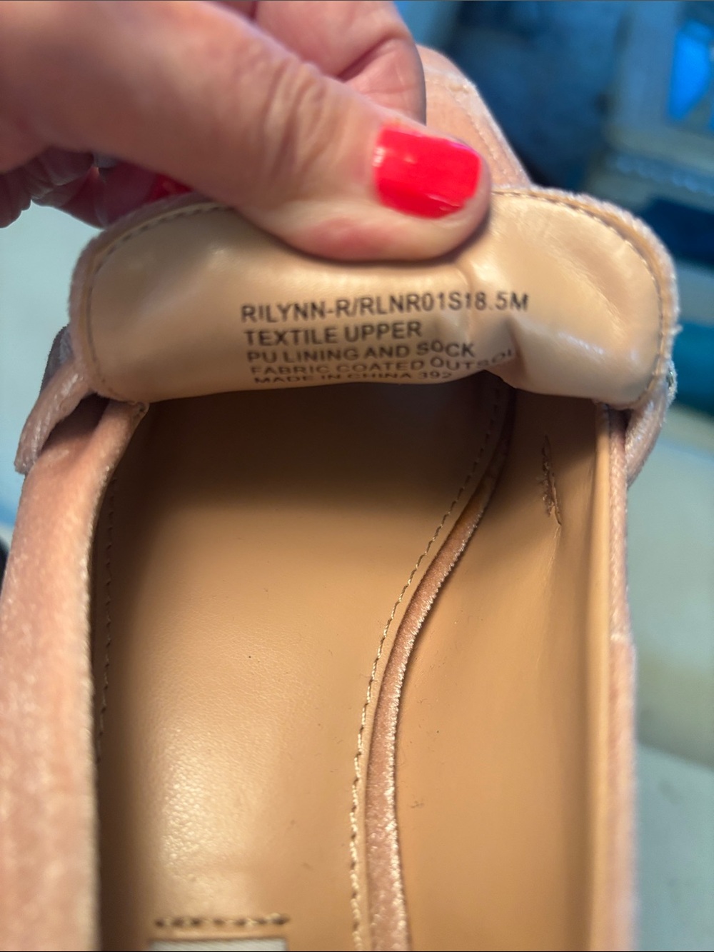 Steve Madden Pink Velvet Loafers with Crystal Chain Detail - Picture 6 of 9